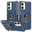 For Xiaomi Redmi Note 12 5G Global / Poco X5 Ring Holder Armor Hybrid Phone Case(Blue) - free shipping - PMC TechLife - Order now!