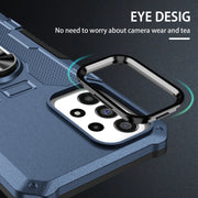 For Xiaomi Redmi Note 12 5G Global / Poco X5 Ring Holder Armor Hybrid Phone Case(Blue)