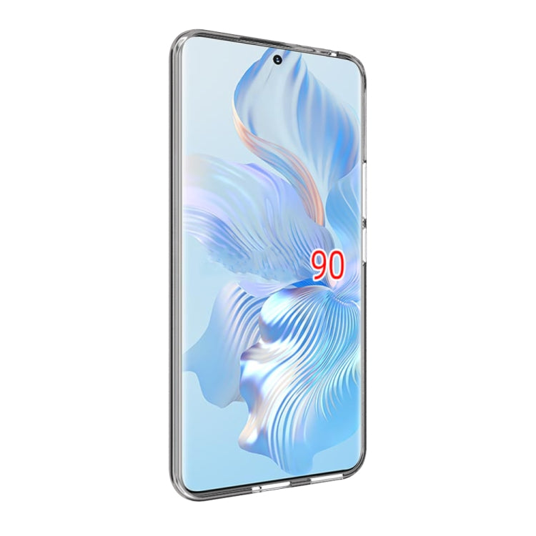 For Honor 90 Water-resistant Texture TPU Phone Case(Transparent)