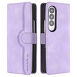 For Samsung Galaxy Z Fold4 5G Heart Pattern Skin Feel Leather Phone Case(Purple) - free shipping - PMC TechLife - Order now!
