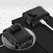 For AirPods Pro Alpha Carbon Fiber Wireless Bluetooth Earphone Protective Case(Royal Blue)