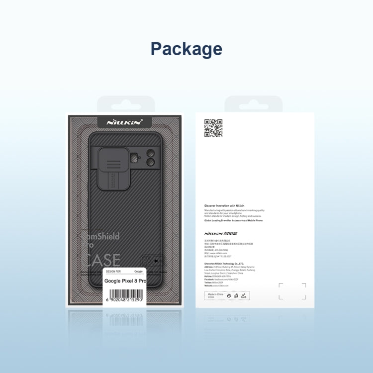 For Google Pixel 8 Pro NILLKIN CamShield Pro PC Phone Case(Black)