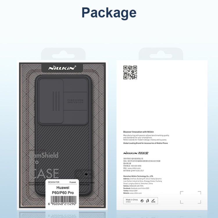 For Huawei P60 Pro / P60 NILLKIN CamShield Pro PC Phone Case(Black)