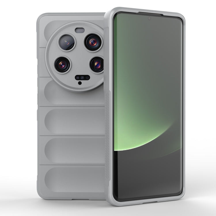 For Xiaomi 13 Ultra Magic Shield TPU + Flannel Phone Case(Grey)