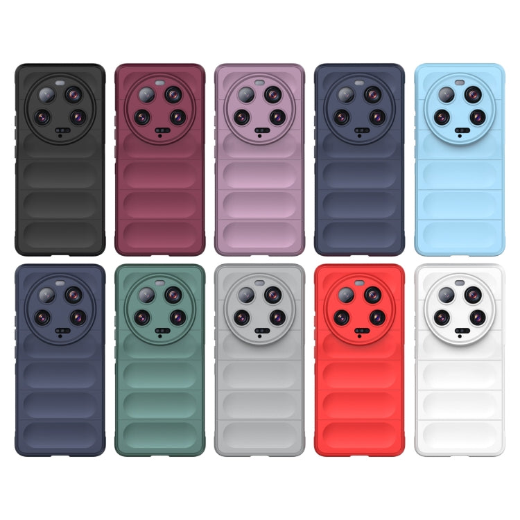 For Xiaomi 13 Ultra Magic Shield TPU + Flannel Phone Case(Grey)