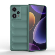 For Xiaomi Redmi Note 12 Turbo Magic Shield TPU + Flannel Phone Case(Dark Green)