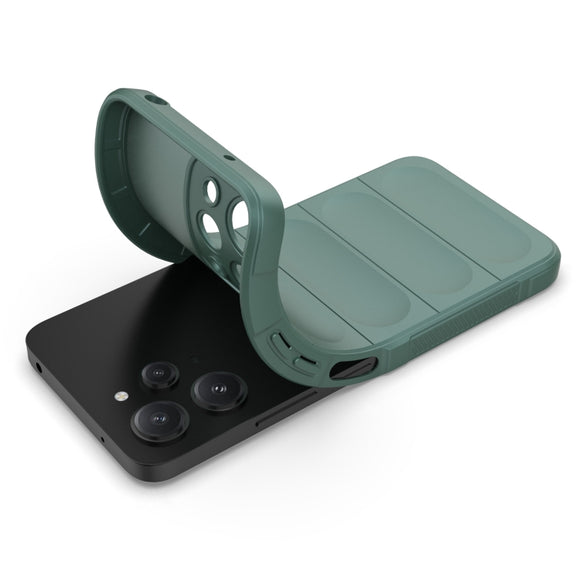For Xiaomi Redmi 12 4G Magic Shield TPU + Flannel Phone Case(Grey)