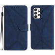 For Samsung Galaxy A23 4G / 5G Stitching Embossed Leather Phone Case(Blue) - Galaxy Phone Cases by PMC TechLife | Online Shopping South Africa | PMC TechLife | Buy Now Pay Later Mobicred