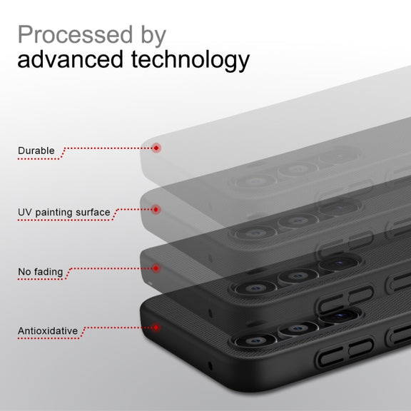 For Samsung Galaxy A35 NILLKIN Frosted PC Phone Case(Black)