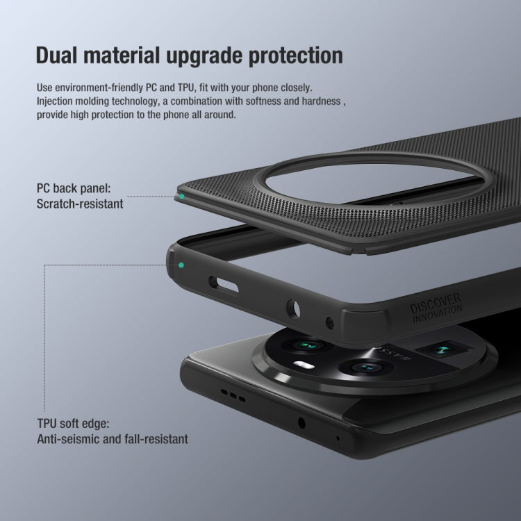 For OPPO Find X6 NILLKIN Frosted Shield Pro PC + TPU Phone Case(Green)