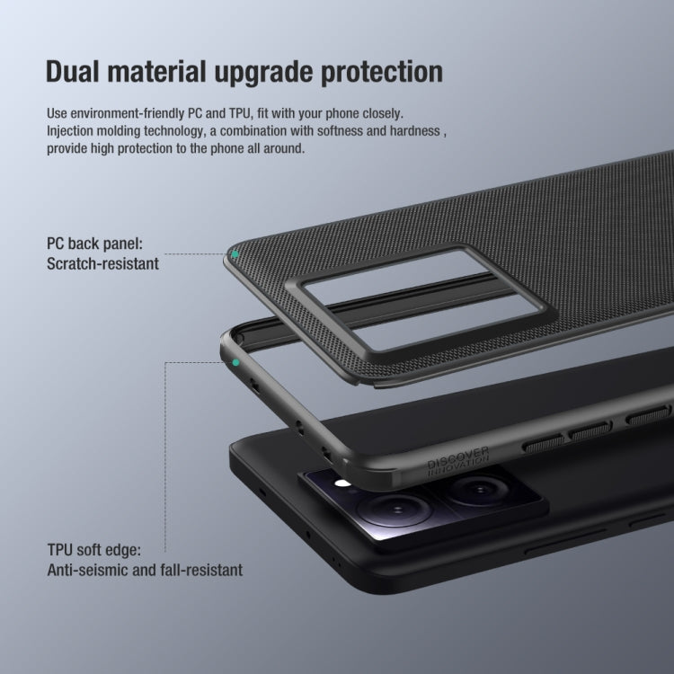 For Xiaomi Redmi K60 Ultra NILLKIN Frosted Shield Pro PC + TPU Phone Case(Black)