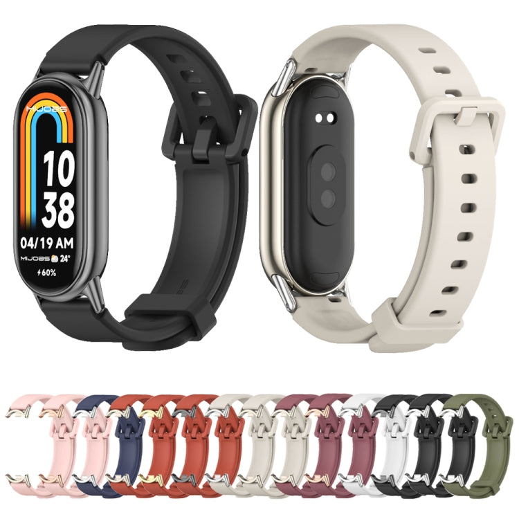 For Xiaomi Mi Band 8 / 9 / 9 NFC Mijobs Silicone Breathable Watch Band(Black)