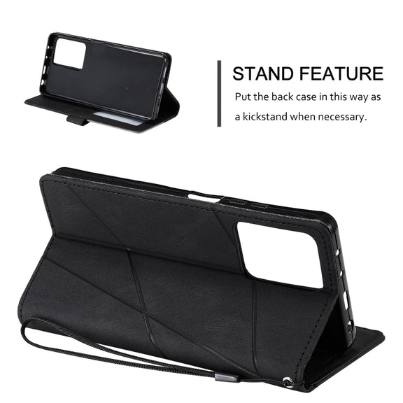 For Redmi Note 12 5G Skin Feel Splicing Horizontal Flip Leather Phone Case(Black)