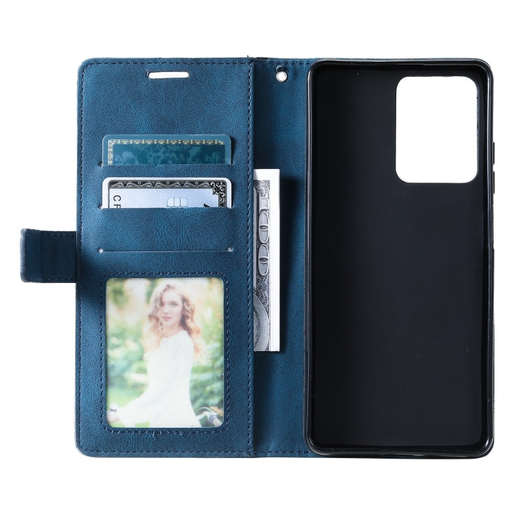 For Redmi Note 12 Pro+ Skin Feel Splicing Horizontal Flip Leather Phone Case(Blue)