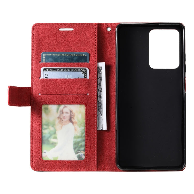 For Redmi Note 12 Pro Speed Skin Feel Splicing Horizontal Flip Leather Phone Case(Red)