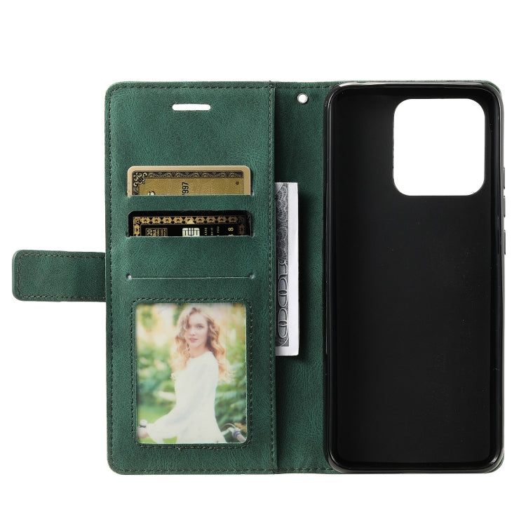 For Xiaomi 13 Pro Skin Feel Splicing Horizontal Flip Leather Phone Case(Green)
