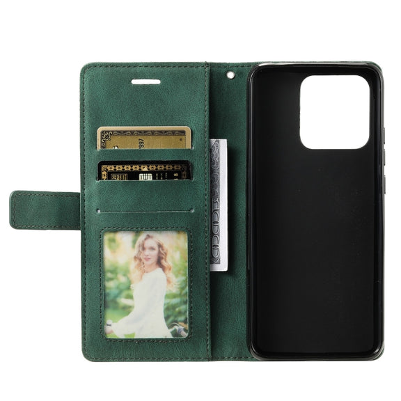 For Xiaomi 13 Pro Skin Feel Splicing Horizontal Flip Leather Phone Case(Green)