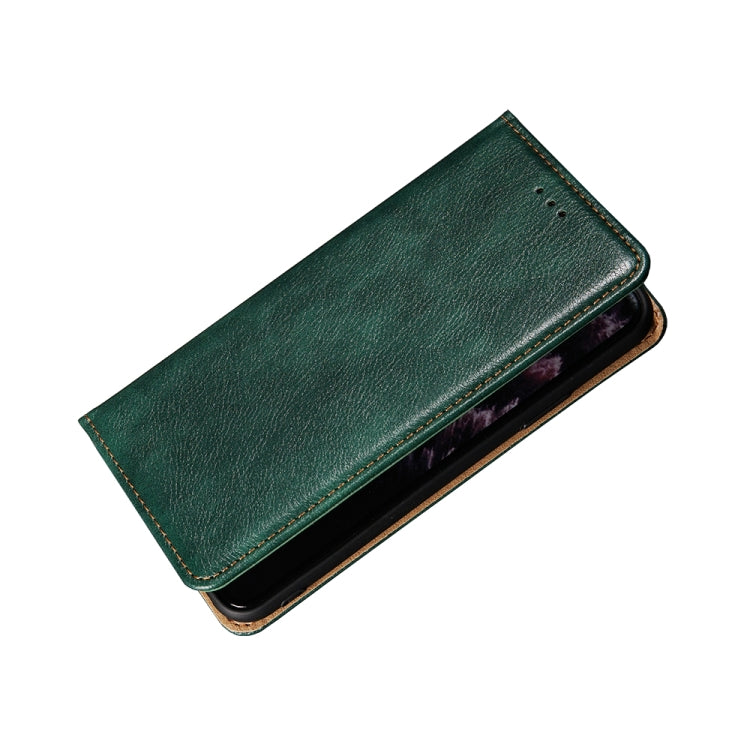 For Xiaomi Redmi Note 12S 4G Gloss Oil Solid Color Magnetic Leather Phone Case(Green)