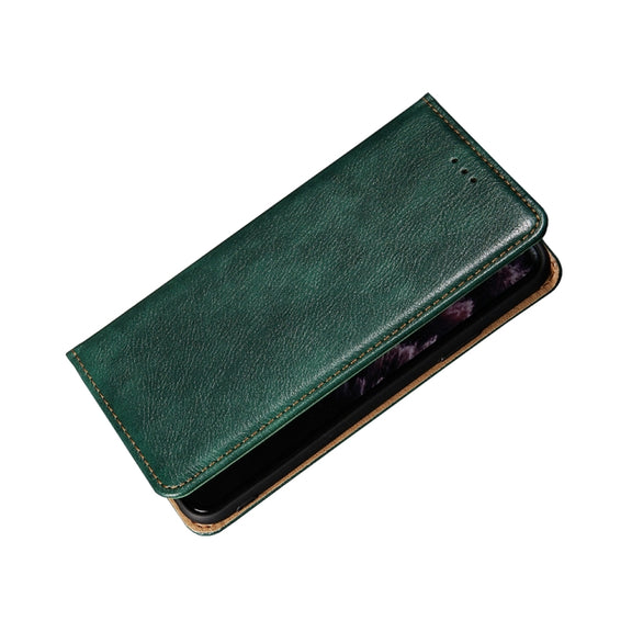 For Xiaomi Redmi Note 12S 4G Gloss Oil Solid Color Magnetic Leather Phone Case(Green)