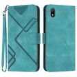 For Honor 8S Line Pattern Skin Feel Leather Phone Case(Light Blue) - free shipping - PMC TechLife - Order now!