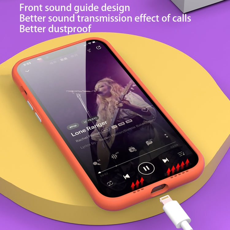 For iPhone 14 Color Frame 2 in 1 Hollow Cooling Phone Case(White)