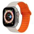For Apple Watch 2 38mm Loop Magnetic Silicone Watch Band(Starlight Orange) - Watch Bands by PMC TechLife | Online Shopping South Africa | PMC TechLife