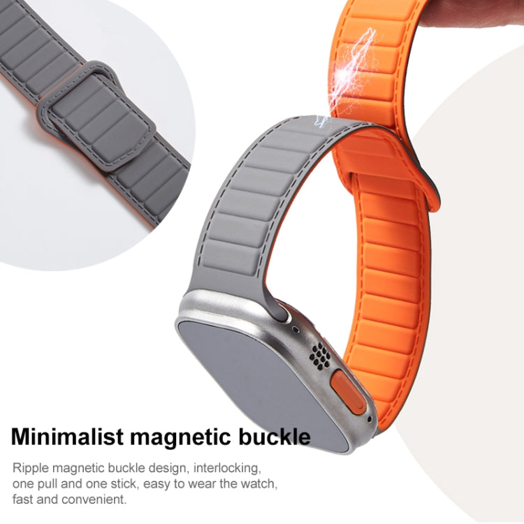 For Apple Watch 38mm Loop Magnetic Silicone Watch Band(Midnight Blue)