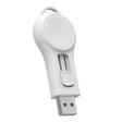 USB Portable Wireless Magnetic Suction Charger(White) - Charger / Holder by PMC TechLife | Online Shopping South Africa | PMC TechLife