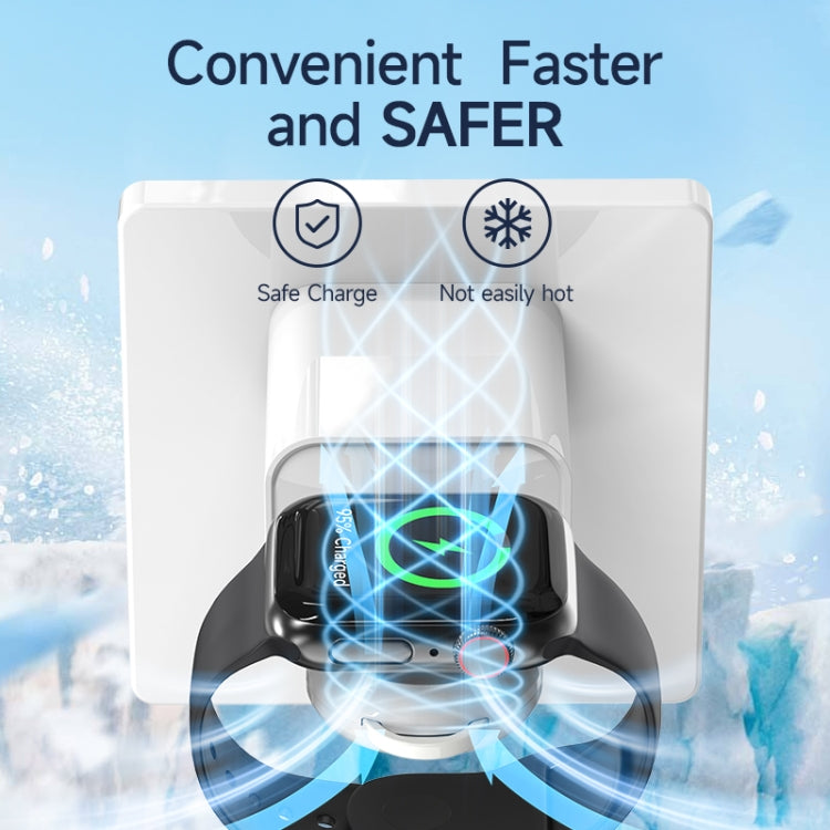 USB Portable Wireless Magnetic Suction Charger(White)