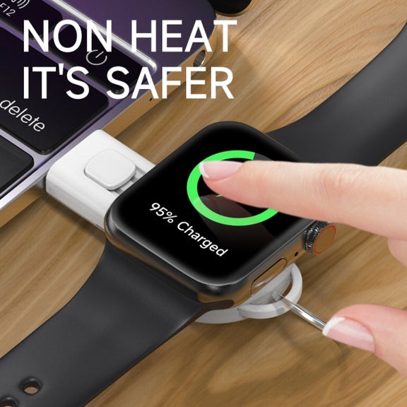 USB Portable Wireless Magnetic Suction Charger(White)