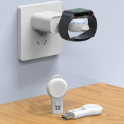 USB Portable Wireless Magnetic Suction Charger(White)