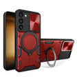 For Samsung Galaxy S23+ 5G CD Texture Sliding Camshield Magnetic Holder Phone Case(Red) - free shipping - PMC TechLife - Order now!