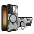 For Samsung Galaxy S23+ 5G CD Texture Sliding Camshield Magnetic Holder Phone Case(Silver) - free shipping - PMC TechLife - Order now!