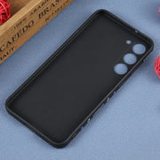 For Samsung Galaxy A91 Astronaut Pattern Silicone Straight Edge Phone Case(Mars Astronaut-Black)