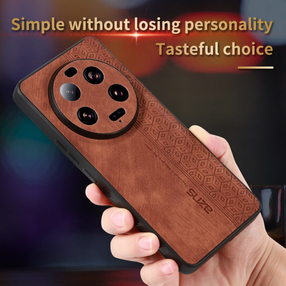 For Xiaomi 13 Ultra AZNS 3D Embossed Skin Feel Phone Case(Dark Green)