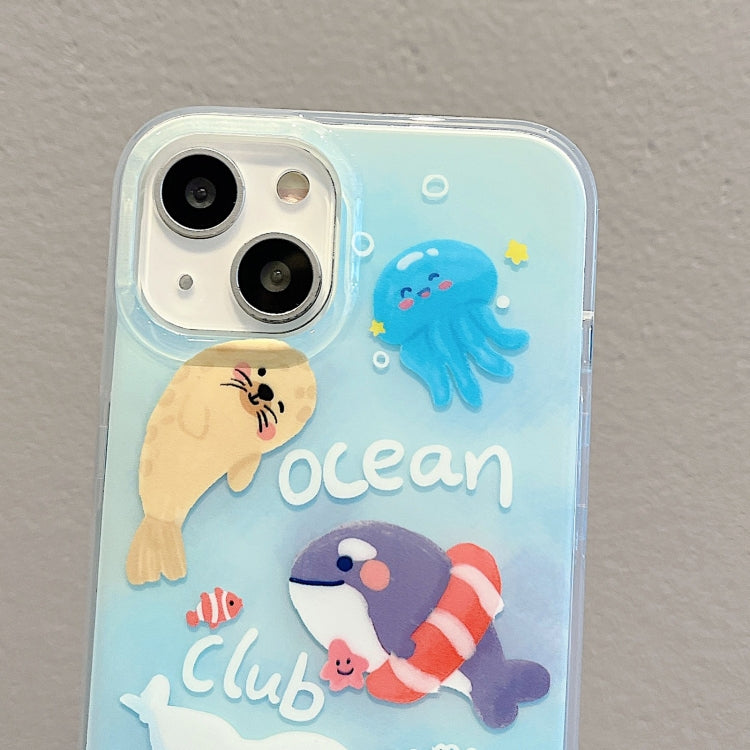 For iPhone 11 Pro Max IMD Cute Animal Pattern Phone Case(Seal)