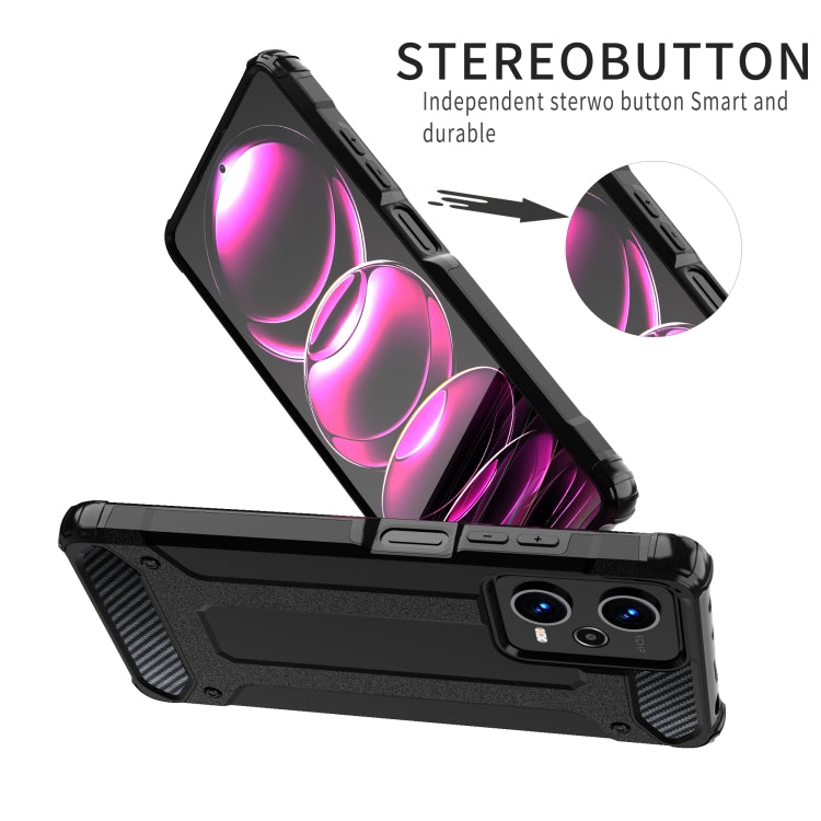 For Xiaomi Redmi Note 12 Pro 5G Speed Magic Armor TPU + PC Combination Phone Case(Black)
