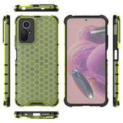 For Xiaomi Note 12S 4G Global Shockproof Honeycomb PC + TPU Phone Case(Green)