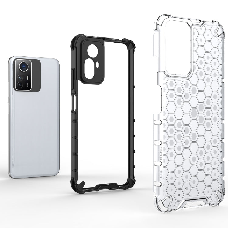 For Xiaomi Note 12S 4G Global Shockproof Honeycomb PC + TPU Phone Case(Green)