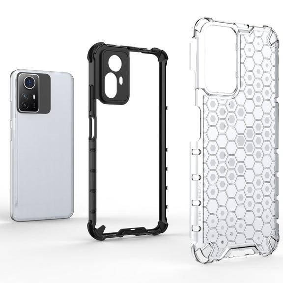 For Xiaomi Note 12S 4G Global Shockproof Honeycomb PC + TPU Phone Case(Green)