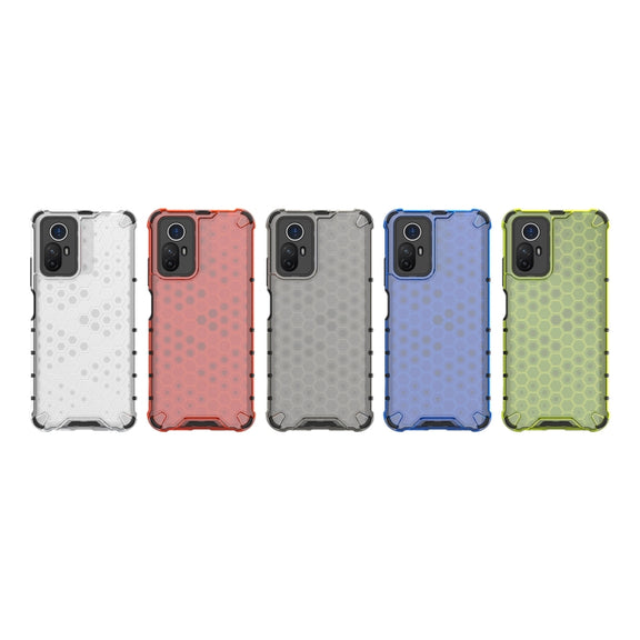 For Xiaomi Note 12S 4G Global Shockproof Honeycomb PC + TPU Phone Case(Green)