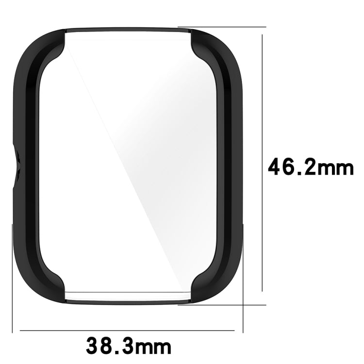 For Amazfit Bip 3 / Bip 3 Pro Universal Full Coverage TPU Electroplating Watch Protective Case(Pink)