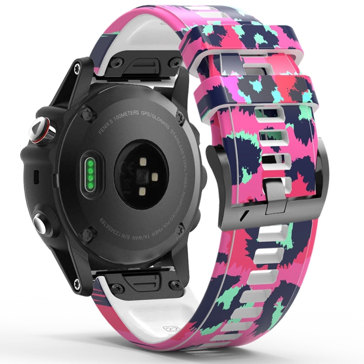 For Garmin Forerunner 965 / 955 / 945 / 935 Printing Quick Release Silicone Watch Band(Painted)
