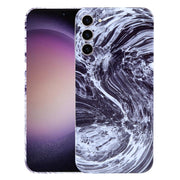 For Samsung Galaxy S23 5G Marble Pattern Phone Case(Black White)