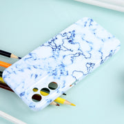 For Samsung Galaxy S23+ 5G Marble Pattern Phone Case(Blue White)