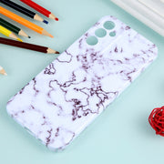 For Samsung Galaxy S22+ 5G Marble Pattern Phone Case(Red White)