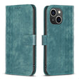 For iPhone 15 Plaid Embossed Leather Phone Case(Green) - free shipping - PMC TechLife - Order now!