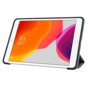 For iPad mini 5 / 4 / 3 / 2 / 1 3-folding TPU Horizontal Flip Leather Tablet Case with Holder(Black)