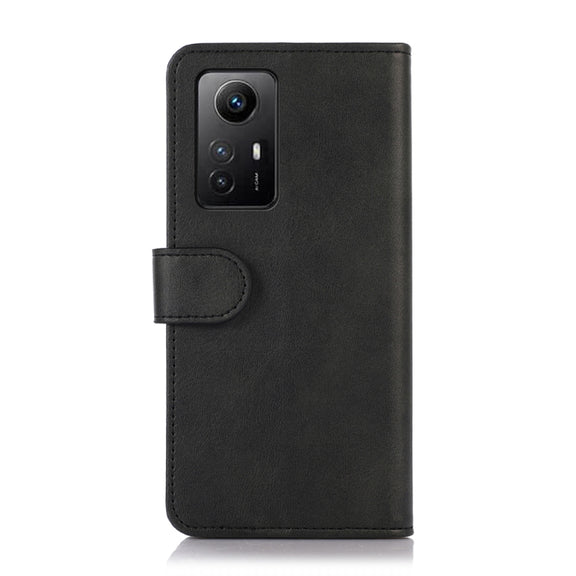 For Xiaomi Redmi Note 12S 4G Cow Texture Leather Phone Case(Black)
