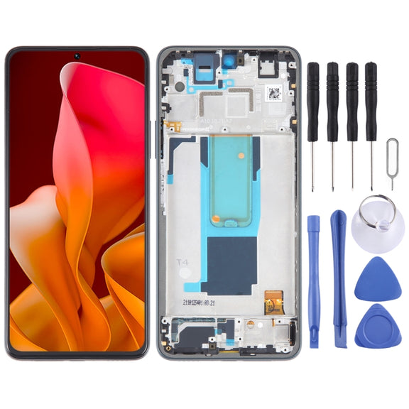 LCD Screen For Xiaomi 11i HyperCharge 5G Digitizer Full Assembly with Frame(Green)